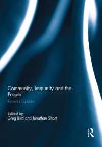 Community, Immunity and the Proper : Roberto Esposito (Angelaki: New Work in the Theoretical Humanities)