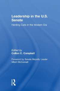 米国上院におけるリーダーシップ<br>Leadership in the U.S. Senate : Herding Cats in the Modern Era