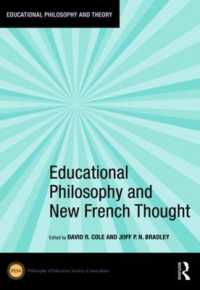 Educational Philosophy and New French Thought (Educational Philosophy and Theory)