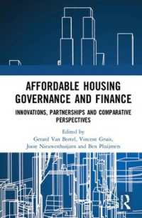 Affordable Housing Governance and Finance : Innovations, partnerships and comparative perspectives
