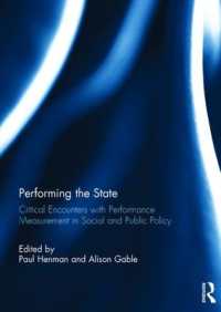 Performing the State : Critical encounters with performance measurement in social and public policy