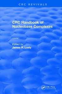 CRC Handbook of Nucleobase Complexes (Crc Press Revivals)