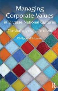 Managing Corporate Values in Diverse National Cultures : The Challenge of Differences (Routledge Studies in Management, Organizations and Society)