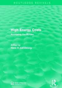 High Energy Costs : Assessing the Burden (Routledge Revivals)