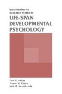 Life-span Developmental Psychology : Introduction to Research Methods