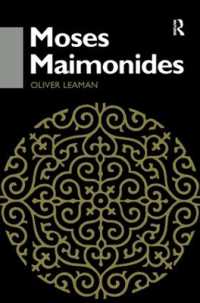 Moses Maimonides (Routledge Jewish Studies Series)