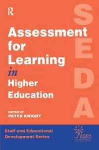 Assessment for Learning in Higher Education (Seda Series)