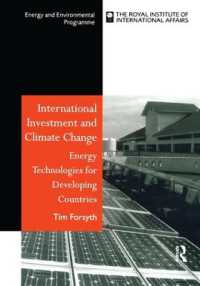 International Investment and Climate Change : Energy Technologies for Developing Countries