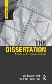 The Dissertation : A Guide for Architecture Students （3RD）