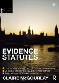 Evidence Statutes 2012-2013 (Routledge Student Statutes) （4TH）