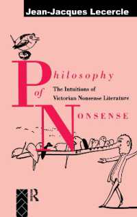 Philosophy of Nonsense : The Intuitions of Victorian Nonsense Literature