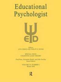 Cognitive Load Theory : A Special Issue of educational Psychologist