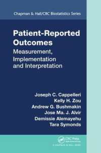 Patient-Reported Outcomes : Measurement, Implementation and Interpretation (Chapman & Hall/crc Biostatistics Series)