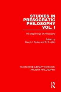 Studies in Presocratic Philosophy Volume 1 : The Beginnings of Philosophy (Routledge Library Editions: Ancient Philosophy)