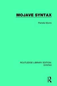 Mojave Syntax (Routledge Library Editions: Syntax)