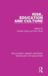 Risk, Education and Culture (Routledge Library Editions: Sociology of Education)