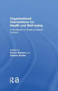 Organizational Interventions for Health and Well-being : A Handbook for Evidence-Based Practice (Routledge Psychological Interventions)
