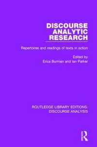 Discourse Analytic Research : Repertoires and readings of texts in action (Rle: Discourse Analysis)