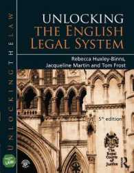 英国法システムがわかる（第５版）<br>Unlocking the English Legal System (Unlocking the Law) （5TH）