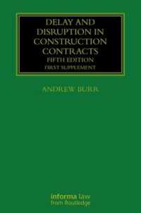 Delay and Disruption in Construction Contracts : First Supplement