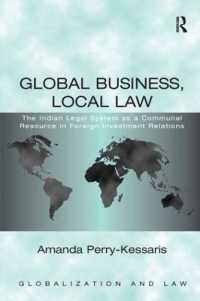Global Business, Local Law : The Indian Legal System as a Communal Resource in Foreign Investment Relations