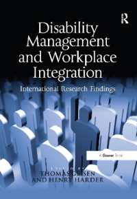 Disability Management and Workplace Integration : International Research Findings