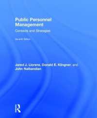 公共部門の人材管理：背景と戦略（第７版）<br>Public Personnel Management : Contexts and Strategies （7TH）