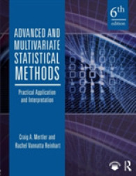 上級・多変量統計学（第６版）<br>Advanced and Multivariate Statistical Methods : Practical Application and Interpretation -- Paperback / softback （6 ed）