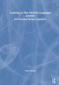 Learning to Plan Modern Languages Lessons : Understanding the Basic Ingredients