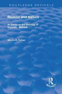 Reason and Nature : An Essay on the Meaning of Scientific Method (Routledge Revivals)
