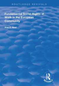 Fundamental Social Rights at Work in the European Community (Routledge Revivals)