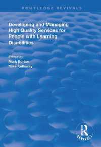 Developing and Managing High Quality Services for People with Learning Disabilities (Routledge Revivals)