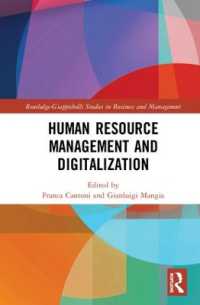 人的資源管理のデジタル化<br>Human Resource Management and Digitalization (Routledge-giappichelli Studies in Business and Management)