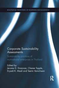 Corporate Sustainability Assessments : Sustainability practices of multinational enterprises in Thailand (Routledge Frontiers of Business Management)