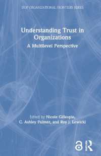 Understanding Trust in Organizations : A Multilevel Perspective (Siop Organizational Frontiers Series)