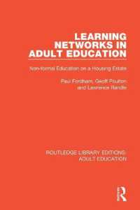 Learning Networks in Adult Education : Non-formal Education on a Housing Estate (Routledge Library Editions: Adult Education)