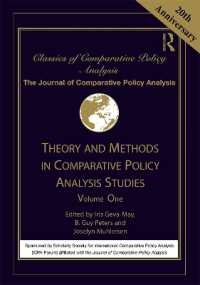 Theory and Methods in Comparative Policy Analysis Studies : Volume One (Classics of Comparative Policy Analysis)