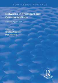 Networks in Transport and Communications : A Policy Approach (Routledge Revivals)