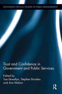 Trust and Confidence in Government and Public Services (Routledge Critical Studies in Public Management)