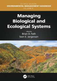 環境管理ハンドブック（第２版・全６巻）第２巻：生物・生態システム管理<br>Managing Biological and Ecological Systems (Environmental Management Handbook, Second Edition, Six-volume Set) （2ND）