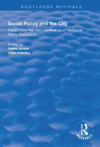 Social Policy and the City : Papers from the 1993 Conference of the Social Policy Association (Routledge Revivals)
