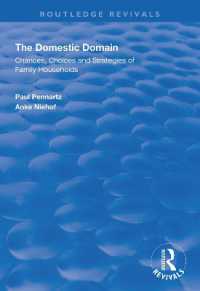 The Domestic Domain : Chances, Choices and Strategies of Family Households (Routledge Revivals)