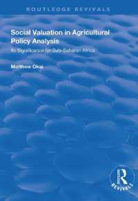 Social Valuation in Agricultural Policy Analysis : Its Significance for Sub-Saharan Africa (Routledge Revivals)