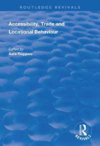 Accessibility, Trade and Locational Behaviour (Routledge Revivals)