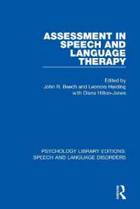 Assessment in Speech and Language Therapy (Psychology Library Editions: Speech and Language Disorders)