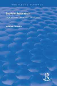 Shadow Separatism : Implications for Democratic Consolidation (Routledge Revivals)