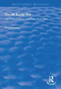 The UK Equity Gap : The Failure of Government Policy since 1945 (Routledge Revivals)