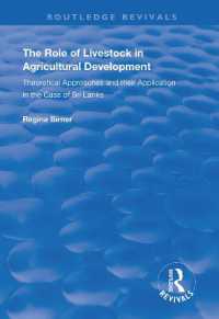 The Role of Livestock in Agricultural Development : Theoretical Approaches and Their Application in the Case of Sri Lanka (Routledge Revivals)