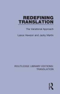 Redefining Translation : The Variational Approach (Routledge Library Editions: Translation)