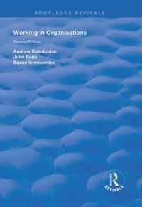 Working in Organisations (Routledge Revivals) -- Hardback
